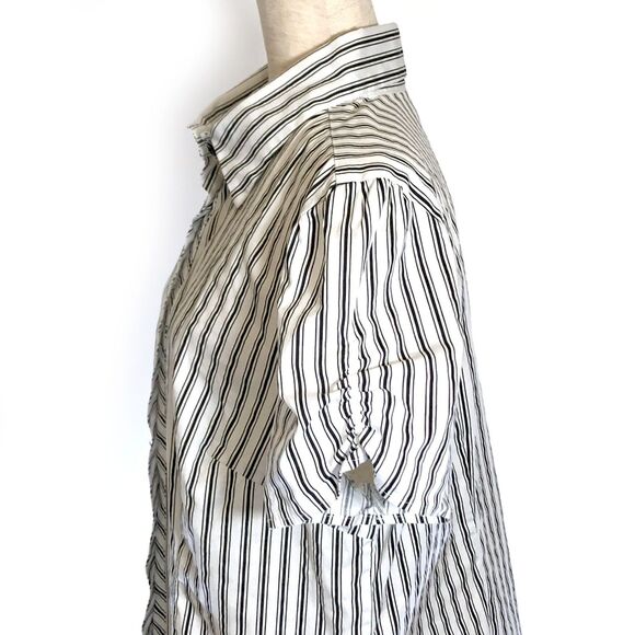 Lane Bryant Striped Button-Up Top Size 14 - Picture 2 of 5